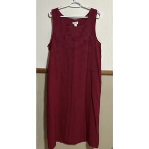 Christopher & Banks Women's  Dress /Jumper Red Check Size Large